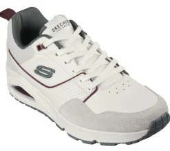 Sapatos Com Atacadores|Sapatilhas Casuais-SKECHERS Uno - Retro One BRANCO / VERDE