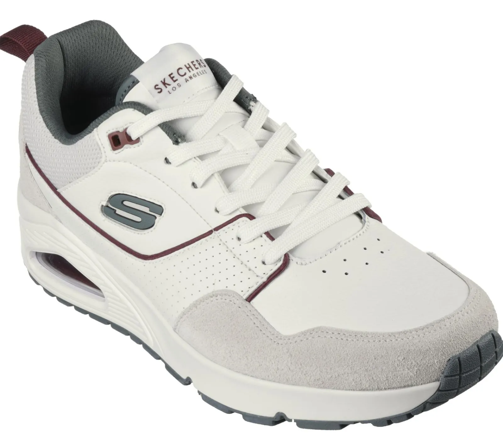 Sapatos Com Atacadores|Sapatilhas Casuais-SKECHERS Uno - Retro One BRANCO / VERDE