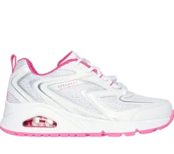 Sapatilhas-SKECHERS Uno - So Wavy BRANCO / ROSA