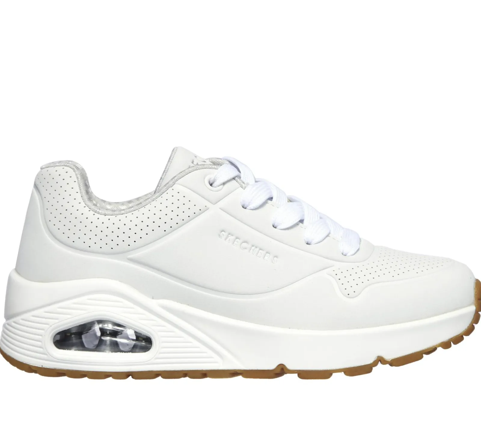 Com Atacadores|Sapatilhas-SKECHERS Uno - Stand On Air BRANCO