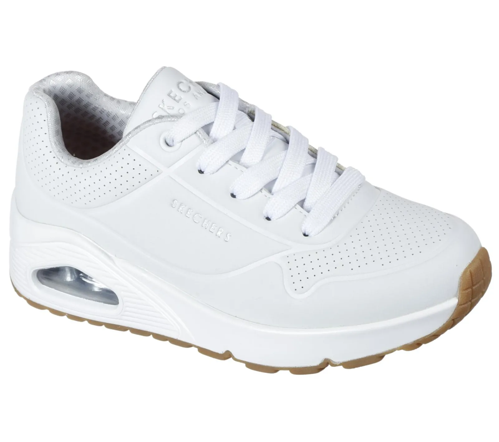 Com Atacadores|Sapatilhas-SKECHERS Uno - Stand On Air BRANCO