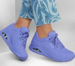Com Atacadores|Sapatilhas Casuais-SKECHERS Uno - Stand On Air LILA