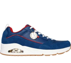 Sapatilhas Casuais-SKECHERS Uno - Victory Pack AZUL / VERMELHO