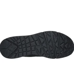 Com Atacadores|Sapatilhas Casuais-SKECHERS Uno - World Of Gems PRETO