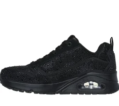 Com Atacadores|Sapatilhas Casuais-SKECHERS Uno - World Of Gems PRETO
