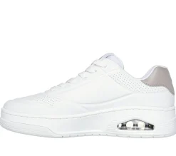 Com Atacadores|Sapatilhas Casuais-SKECHERS Uno Court - Fast Break BRANCO