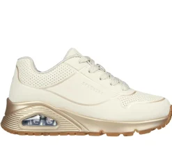 Com Atacadores|Sapatilhas-SKECHERS Uno Gen1 - Cool Heels NATURAL