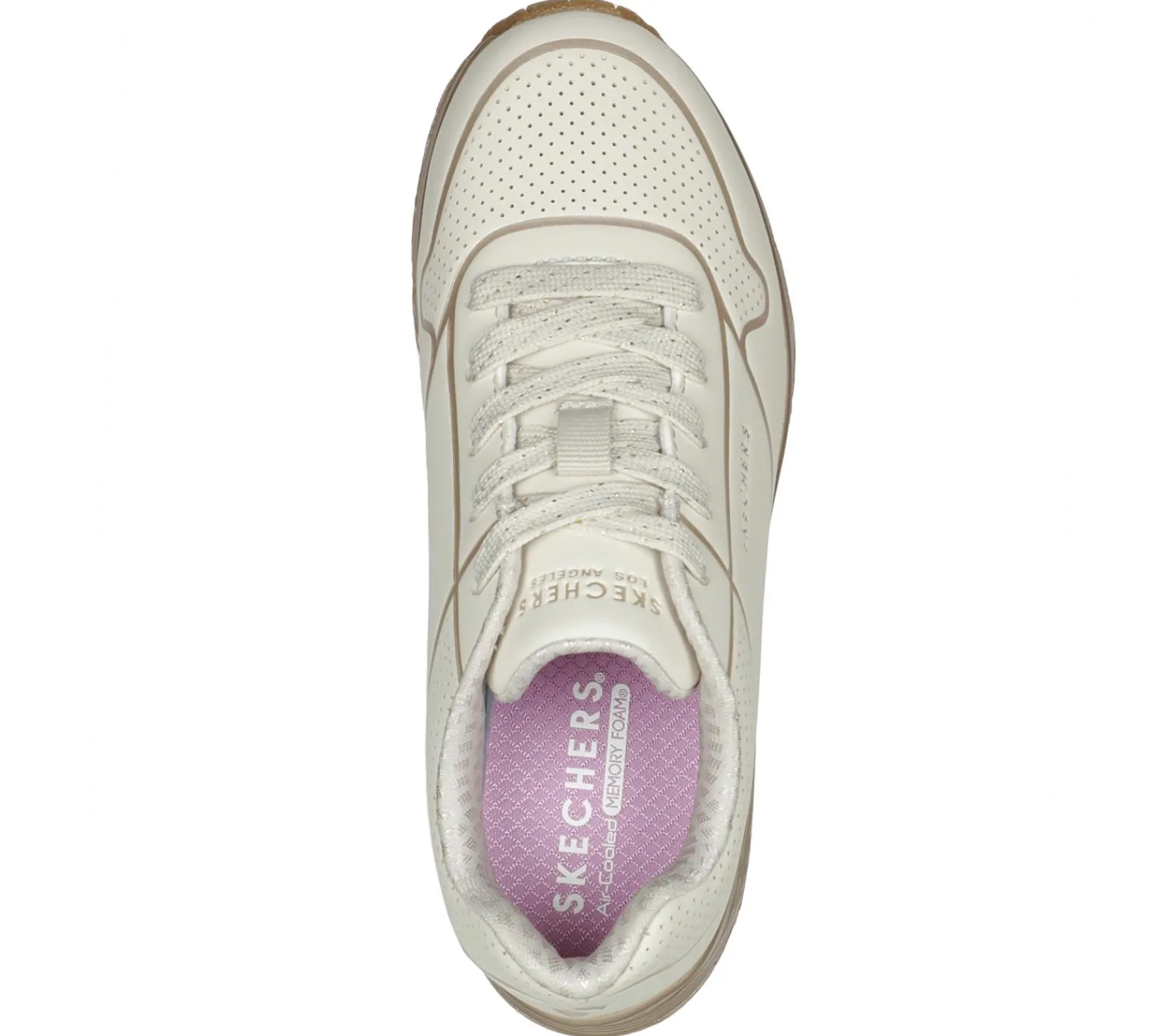 Com Atacadores|Sapatilhas-SKECHERS Uno Gen1 - Cool Heels NATURAL