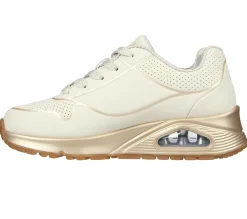 Com Atacadores|Sapatilhas-SKECHERS Uno Gen1 - Cool Heels NATURAL