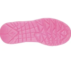 Com Atacadores|Sapatilhas-SKECHERS Uno Ice ROSA NEON