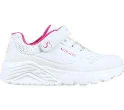 Sapatilhas-SKECHERS Uno Lite BRANCO / ROSA CHOQUE