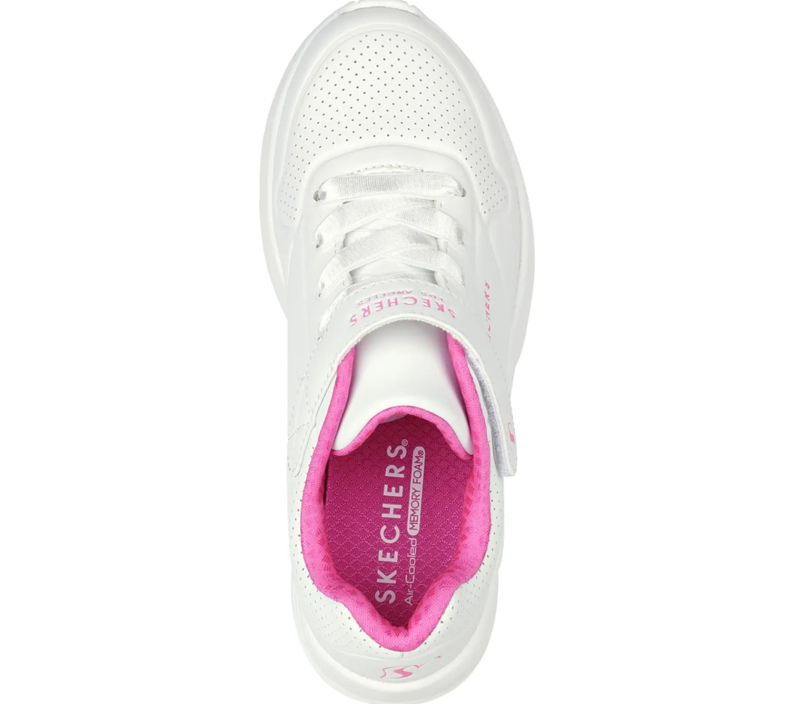 Sapatilhas-SKECHERS Uno Lite BRANCO / ROSA CHOQUE
