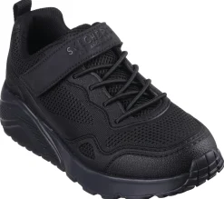 Calçado Sem Atacadores|Sapatilhas-SKECHERS Uno Lite - Worlo PRETO