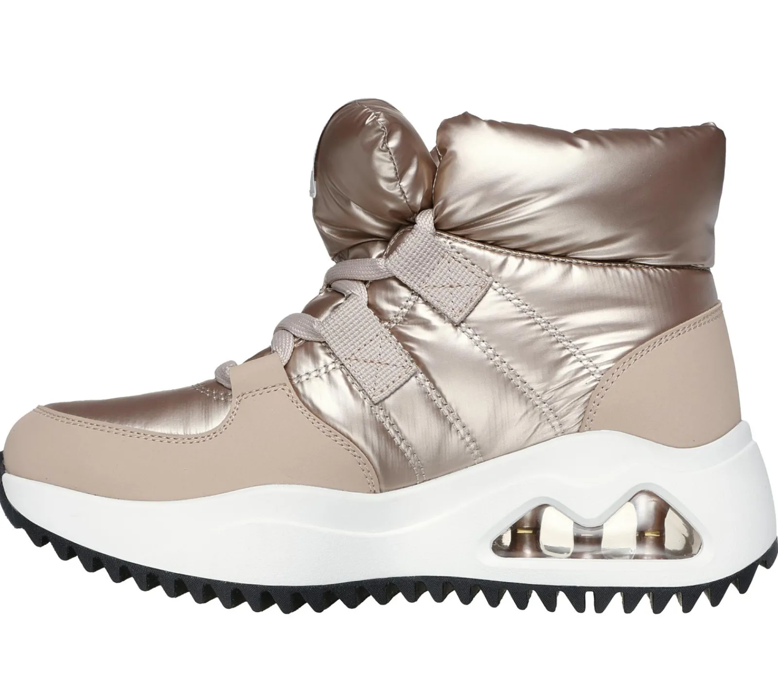 Com Atacadores|Botas-SKECHERS Uno Peaks - Moon Puffz CHAMPAGNE