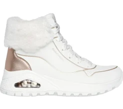 Com Atacadores|Botas-SKECHERS Uno Rugged - Fall Shimmer BRANCO /ROSA GOLD