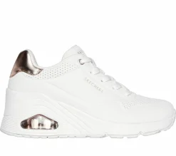Sapatos De Cunha|Com Atacadores-SKECHERS Uno Wedge - HI Steps BRANCO