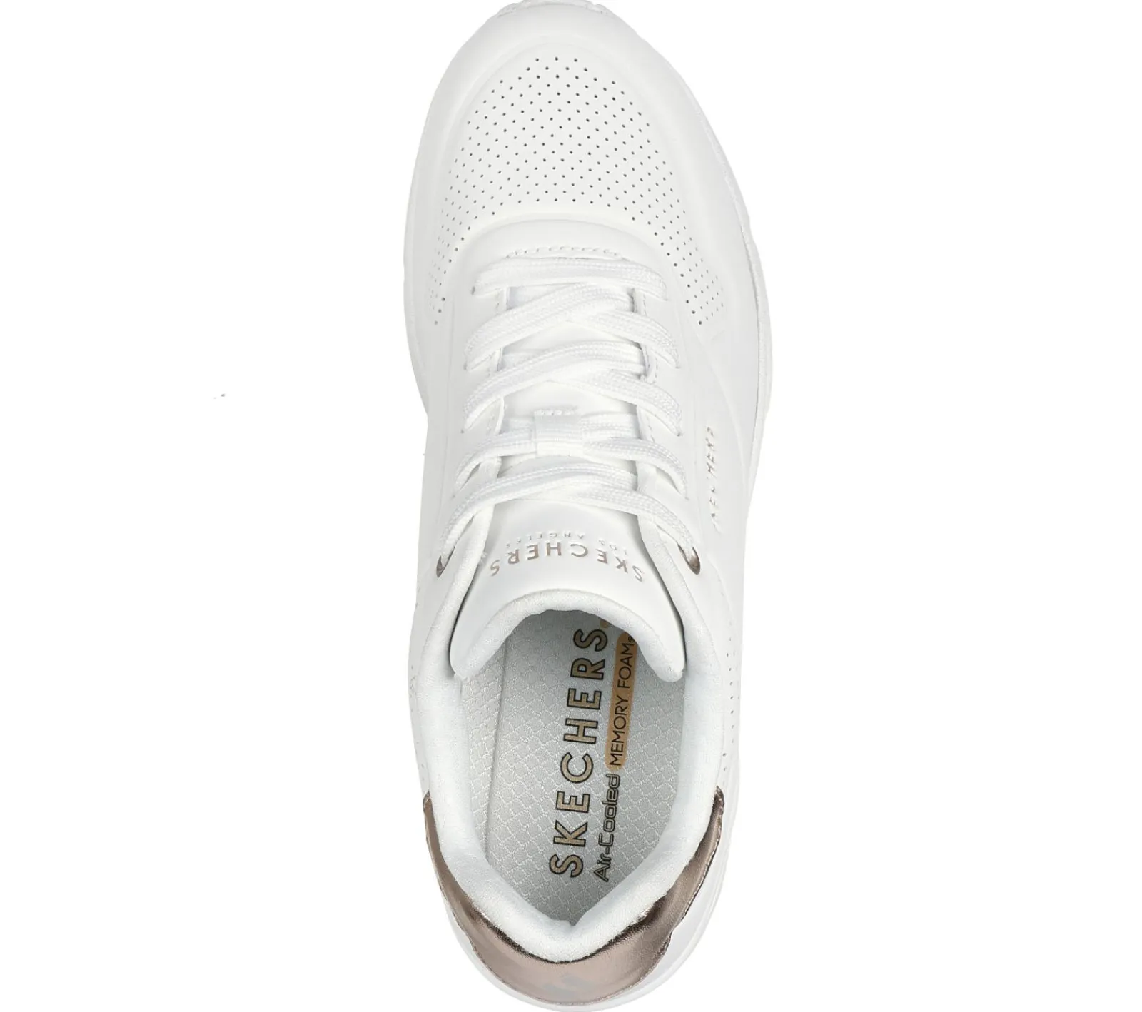 Sapatos De Cunha|Com Atacadores-SKECHERS Uno Wedge - HI Steps BRANCO