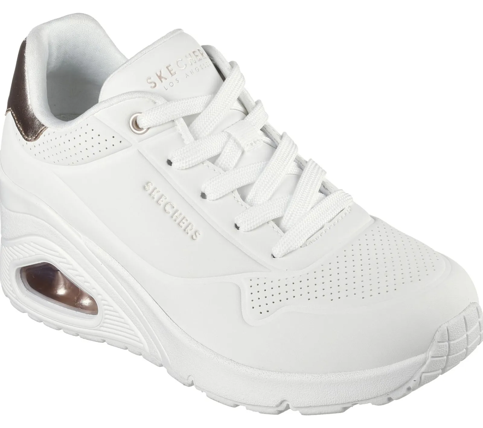 Sapatos De Cunha|Com Atacadores-SKECHERS Uno Wedge - HI Steps BRANCO