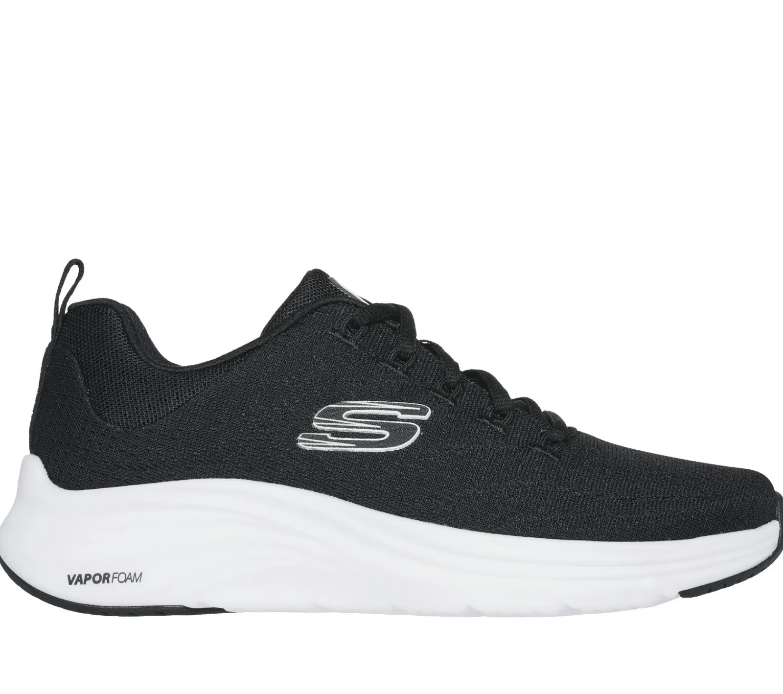 Com Atacadores|Sapatilhas-SKECHERS Vapor Foam PRETO / BRANCO