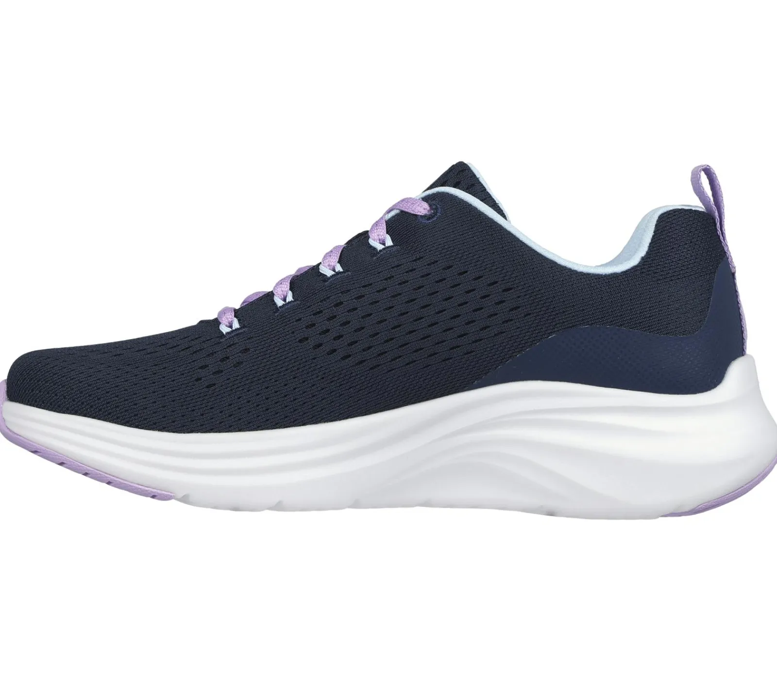 Com Atacadores|Sapatilhas-SKECHERS Vapor Foam - Fresh Trend NAVY / LAVANDA