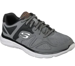 Sapatilhas-SKECHERS Verse - Flash Point CARVÃO / LARANJA