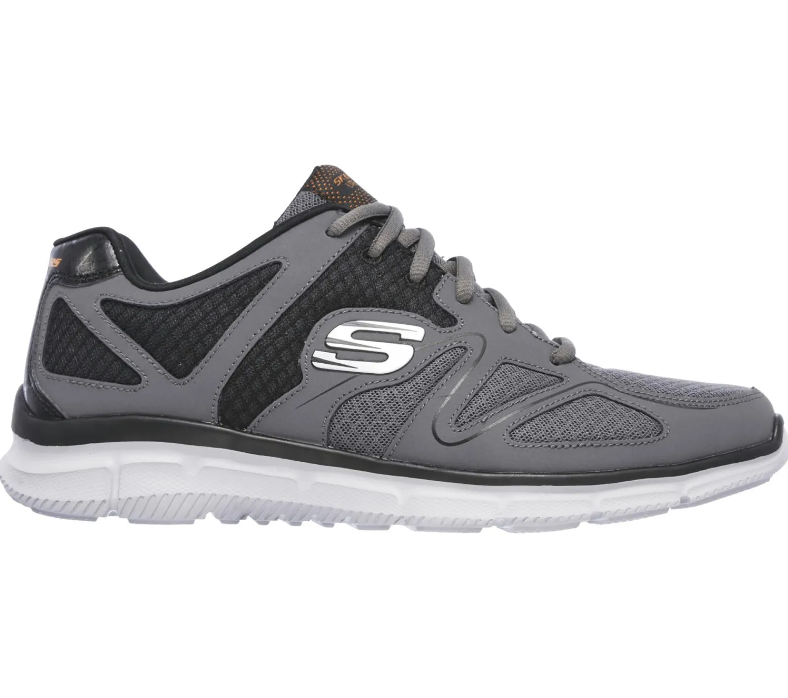 Sapatilhas-SKECHERS Verse - Flash Point CARVÃO / LARANJA