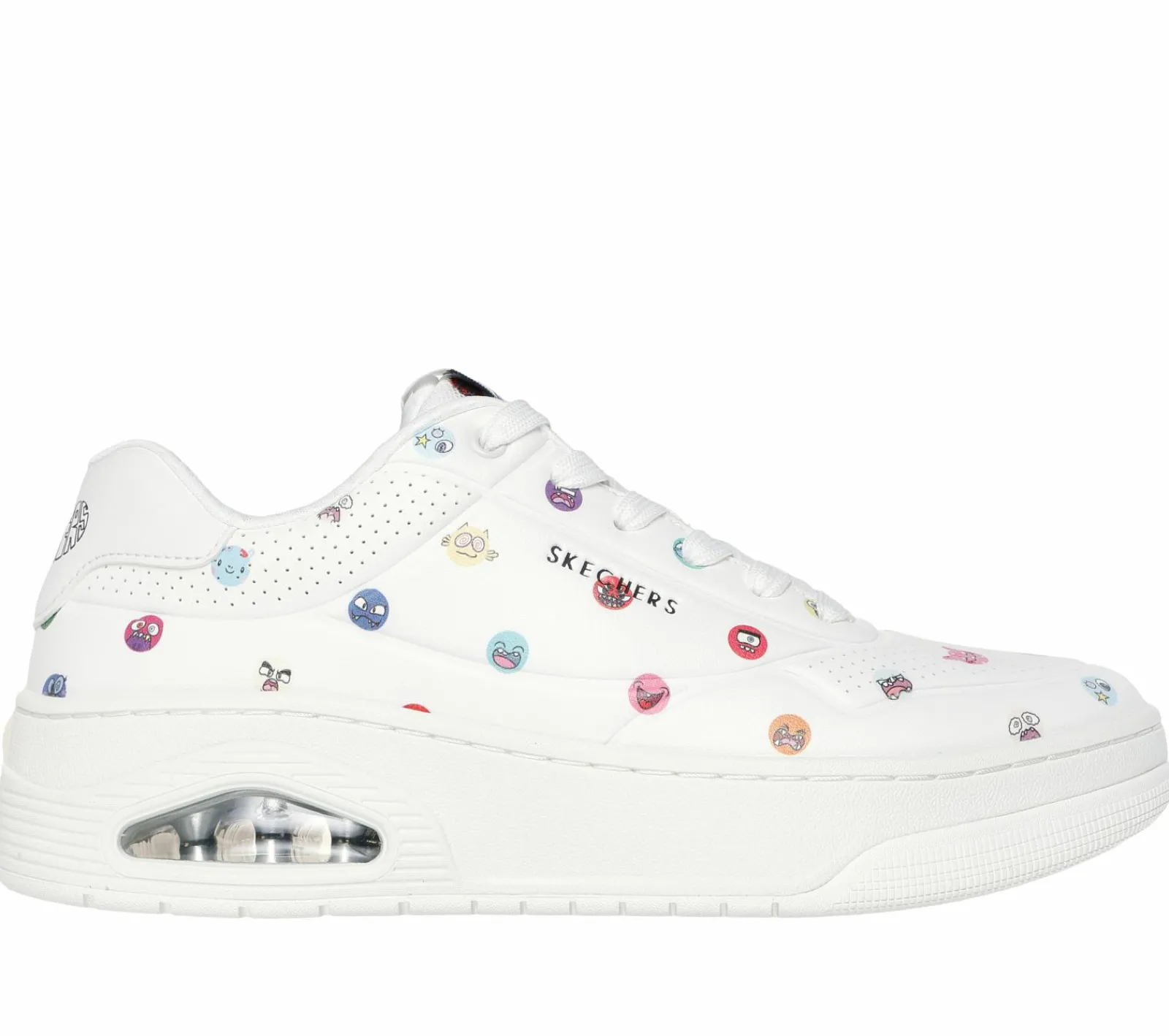 Sapatilhas Casuais-SKECHERS Vexx: Uno Court - Vexx Multi-Moji BRANCO / MULTICOR