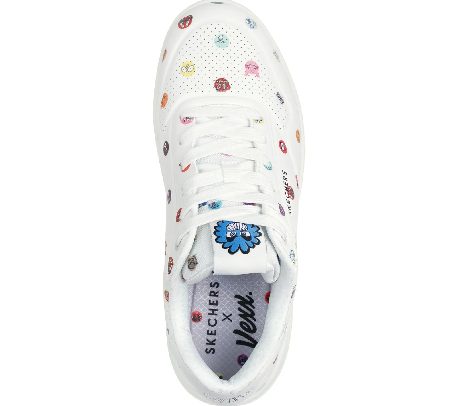 Sapatilhas Casuais-SKECHERS Vexx: Uno Court - Vexx Multi-Moji BRANCO / MULTICOR