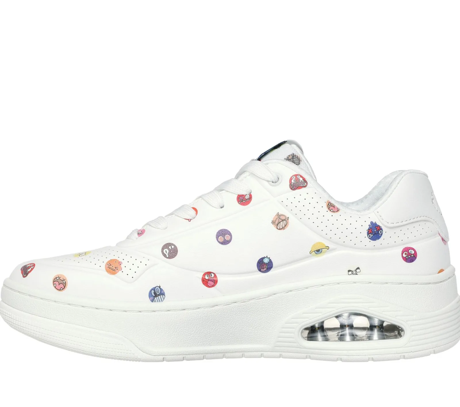 Sapatilhas Casuais-SKECHERS Vexx: Uno Court - Vexx Multi-Moji BRANCO / MULTICOR