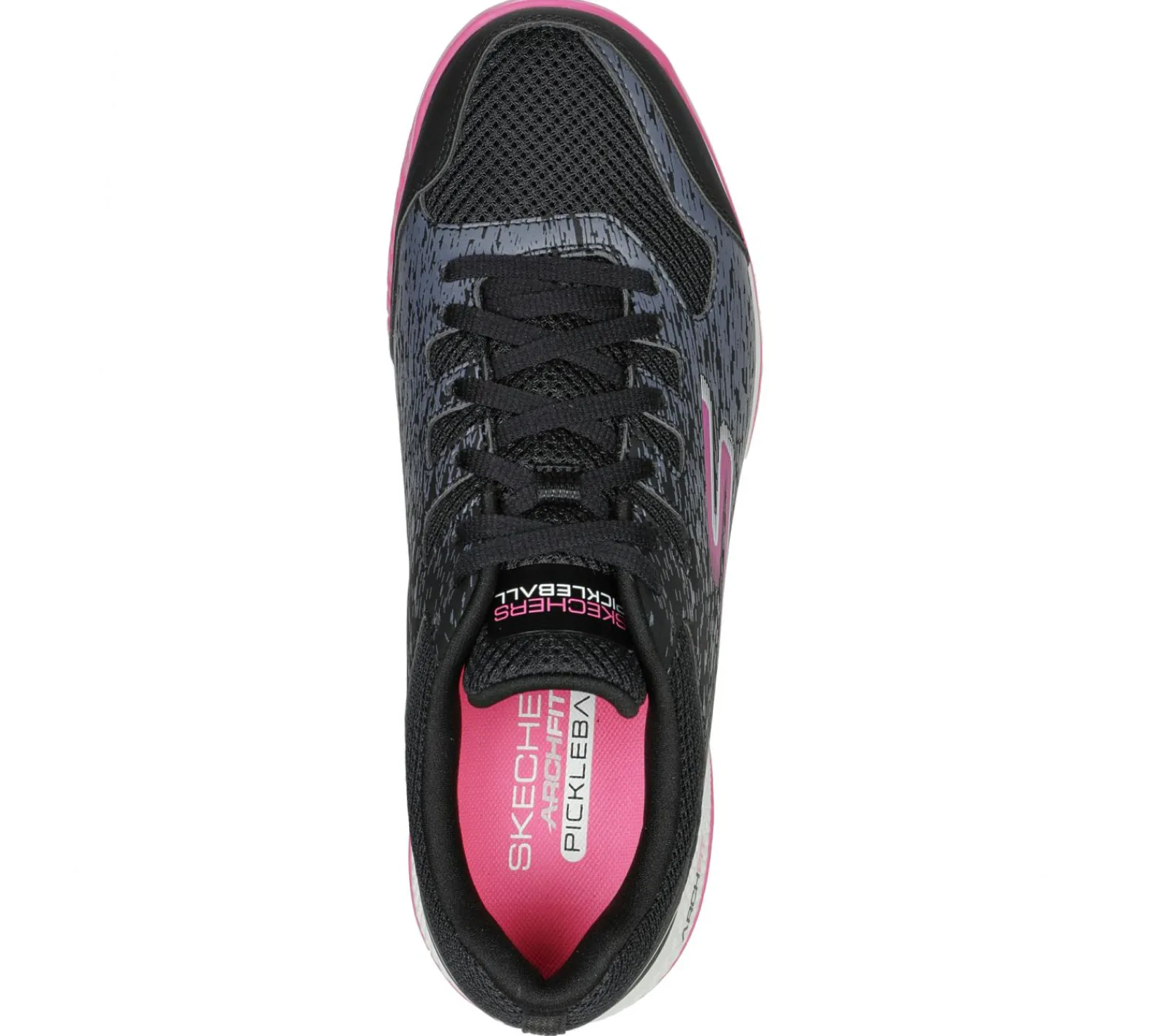 Com Atacadores|Sapatilhas-SKECHERS Viper Court - Pickleball PRETO / ROSA