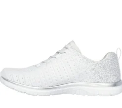 Com Atacadores|Calçado Sem Atacadores-SKECHERS Virtue - Lucent BRANCO / PRATEADO