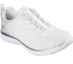 Com Atacadores|Calçado Sem Atacadores-SKECHERS Virtue - Lucent BRANCO / PRATEADO