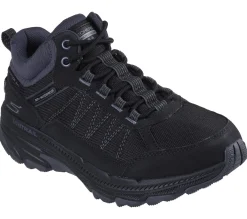 Com Atacadores|Botas-SKECHERS Waterproof: GO RUN Trail Altitude 2.0 PRETO / CARVÃO