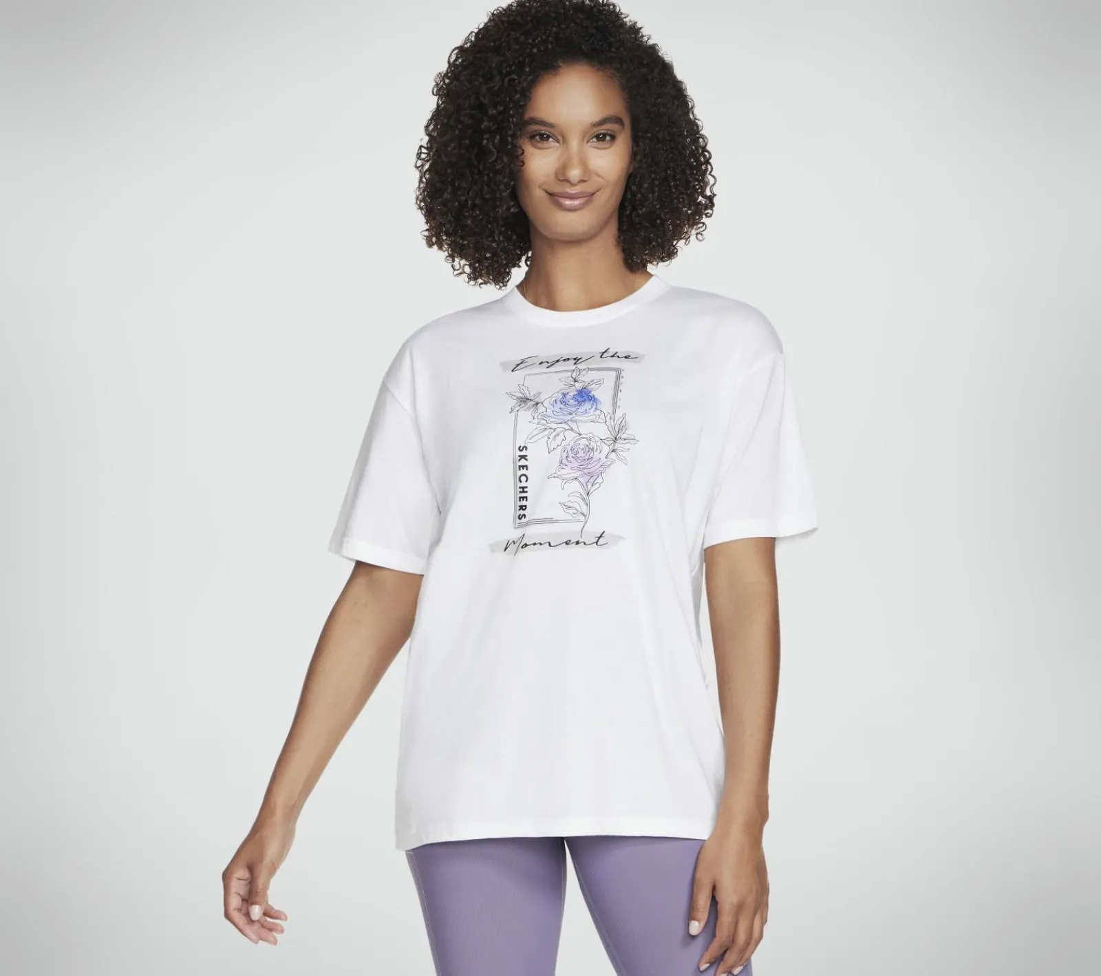 Partes De Cima|Partes De Cima-SKECHERS Winter Blooms Everybody Tee BRANCO
