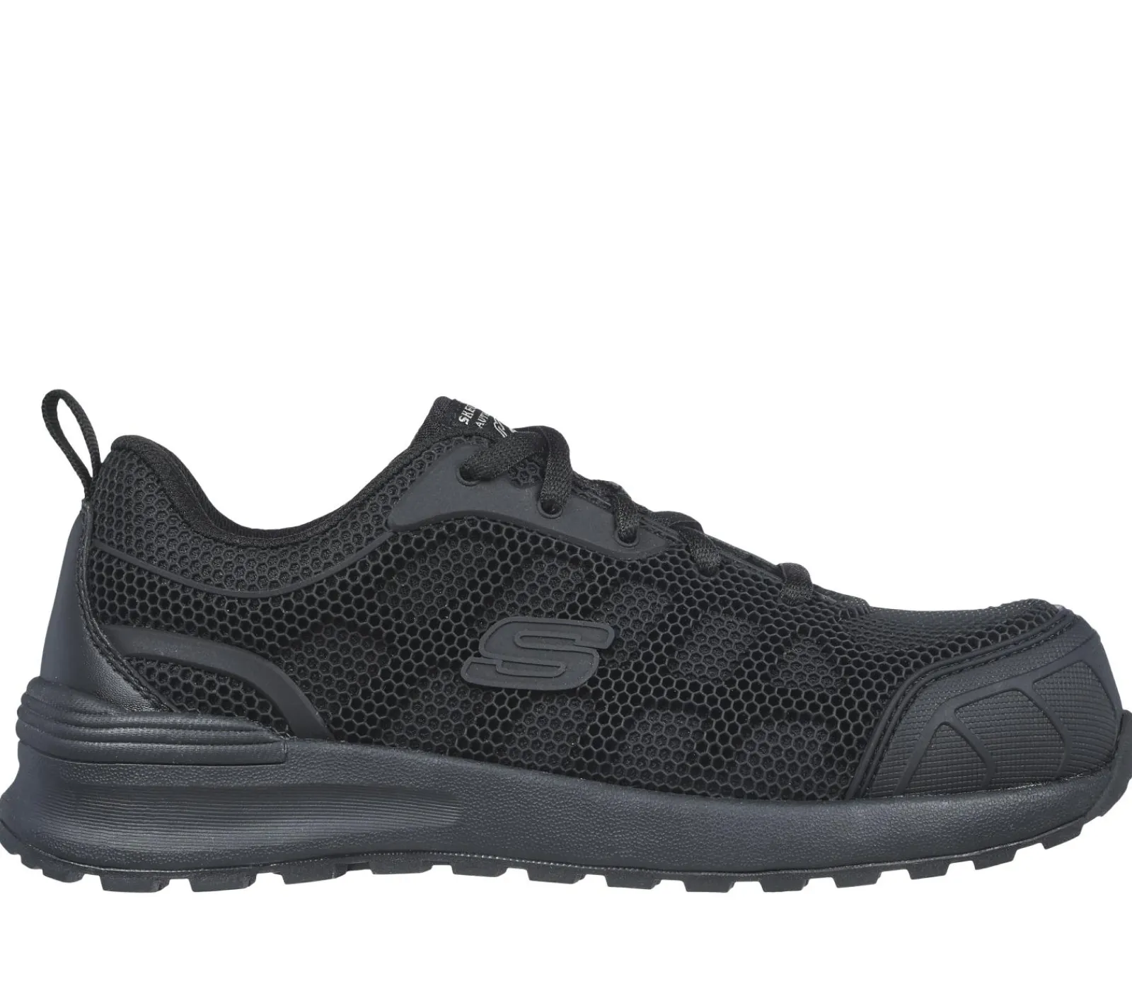 Com Atacadores-SKECHERS Work: Bulklin - Ayak Comp Toe PRETO