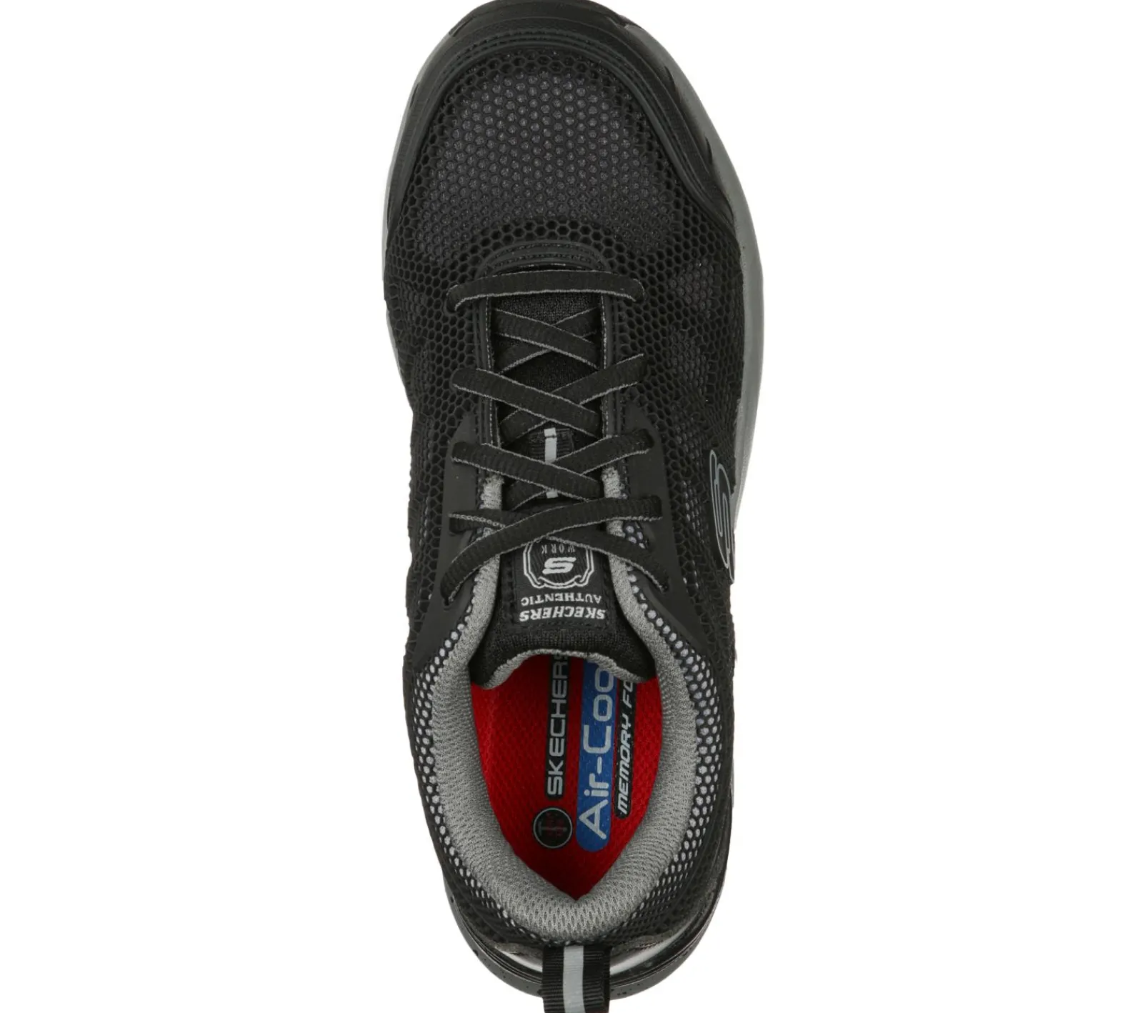 Work & Safety|Com Atacadores-SKECHERS Work: Bulklin - Lyndale Comp Toe PRETO / CINZENTO