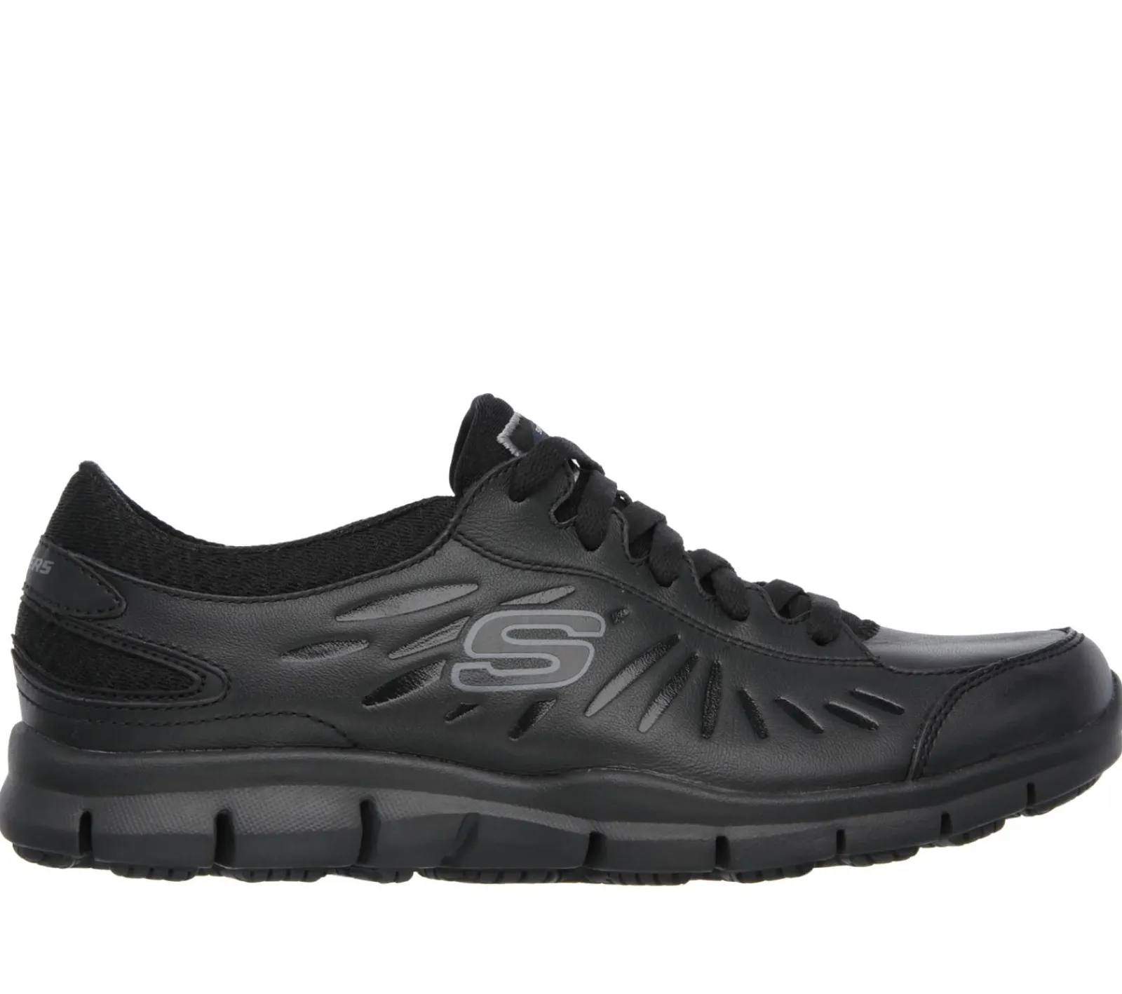 Work & Safety|Com Atacadores-SKECHERS Work: Eldred SR PRETO