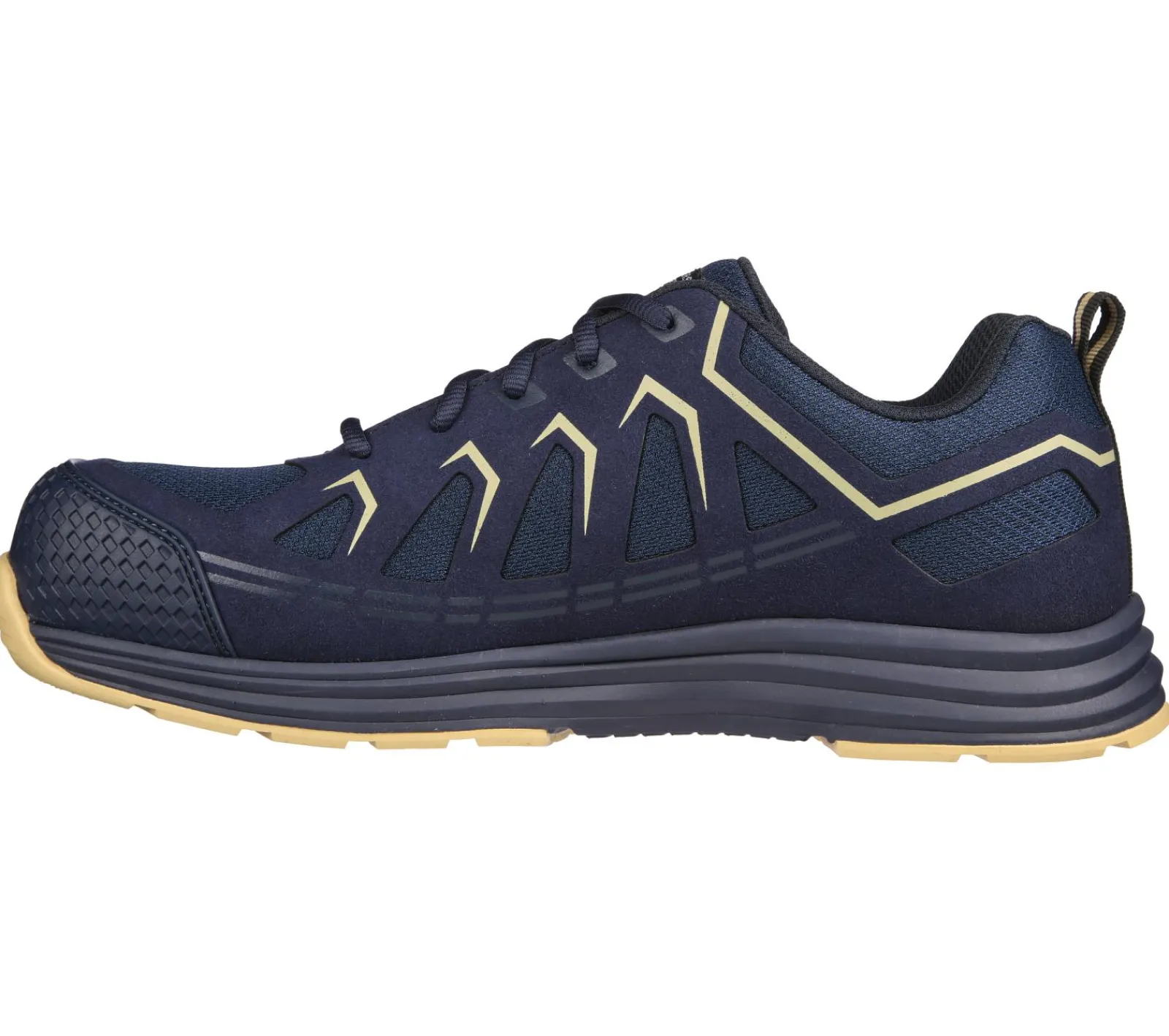 Work & Safety-SKECHERS Work: Malad II Comp Toe NAVY / CAMEL