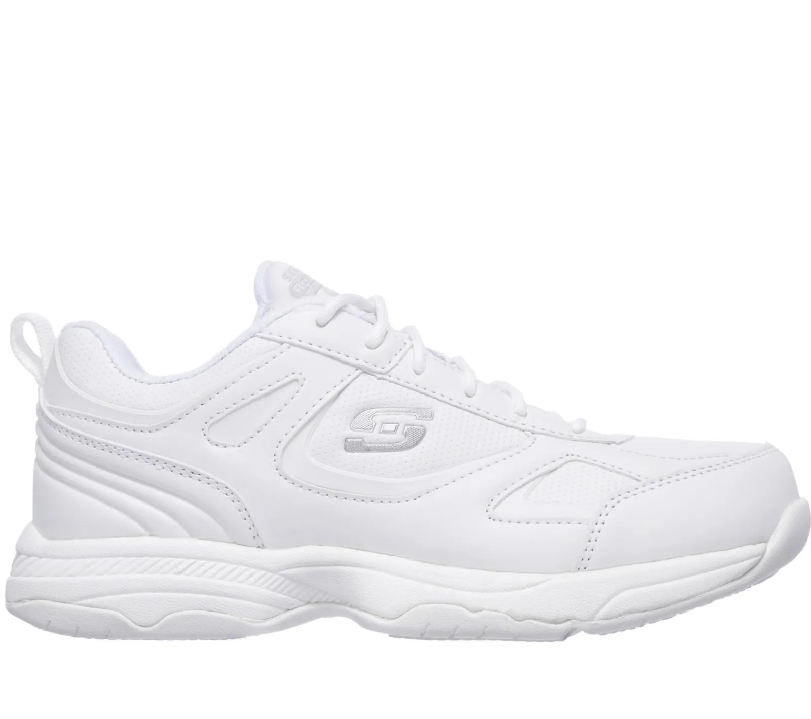 Work & Safety|Com Atacadores-SKECHERS Work Relaxed Fit: Dighton - Bricelyn SR BRANCO