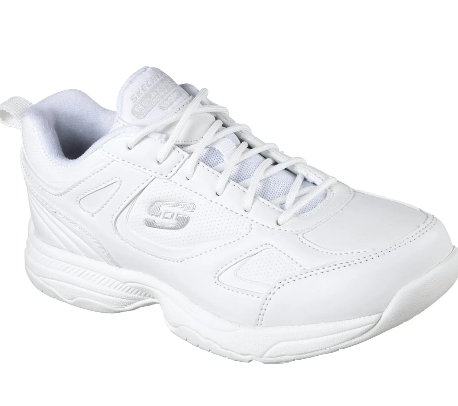Work & Safety|Com Atacadores-SKECHERS Work Relaxed Fit: Dighton - Bricelyn SR BRANCO