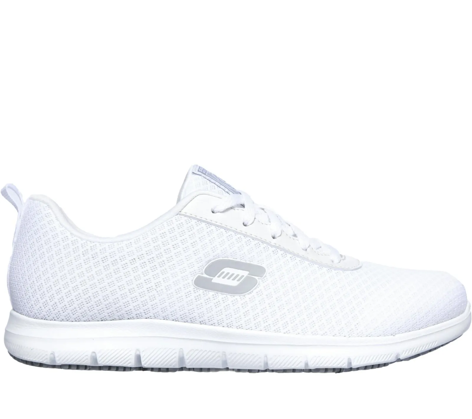 Work & Safety|Com Atacadores-SKECHERS Work Relaxed Fit: Ghenter - Bronaugh SR BRANCO