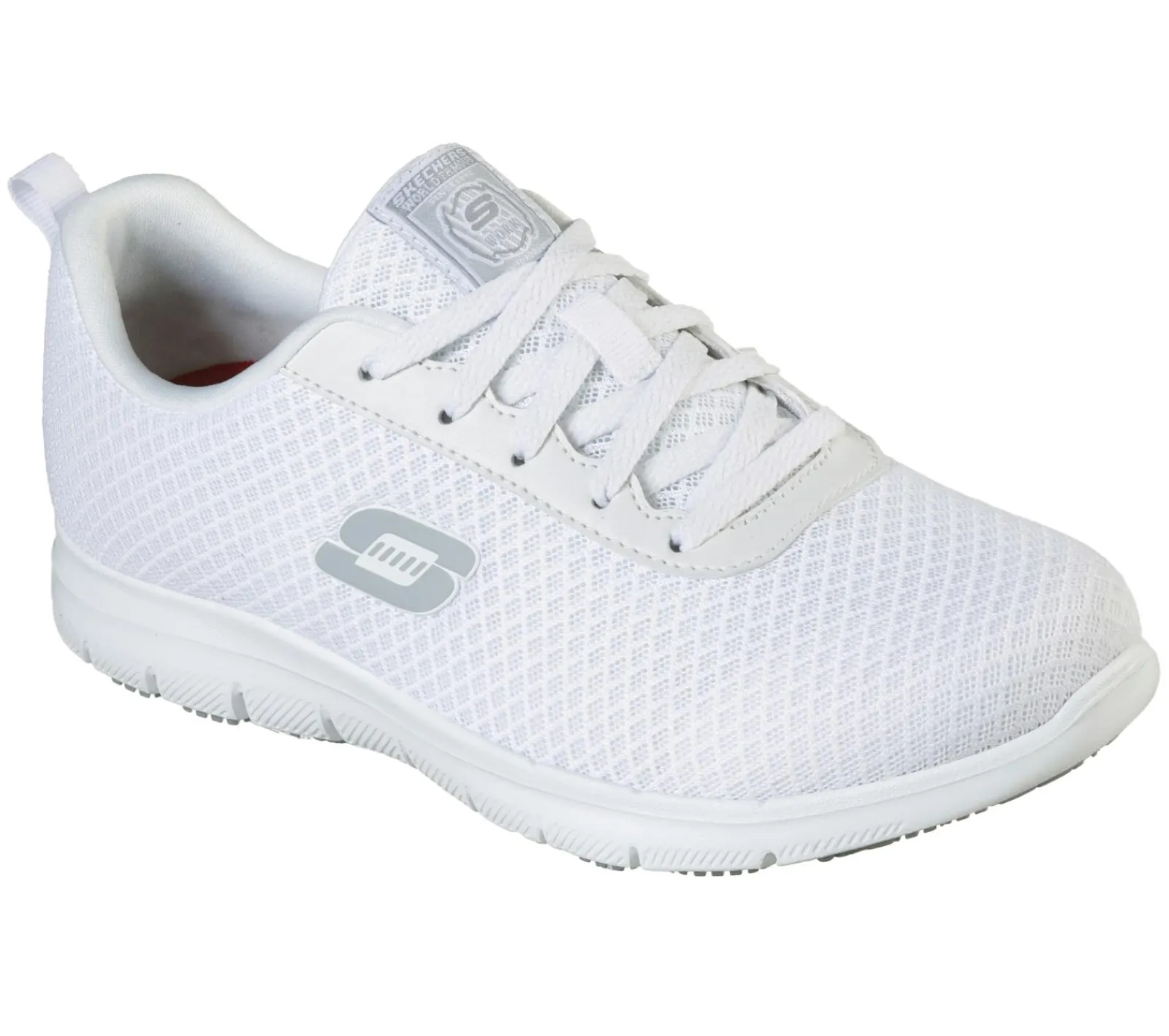 Work & Safety|Com Atacadores-SKECHERS Work Relaxed Fit: Ghenter - Bronaugh SR BRANCO