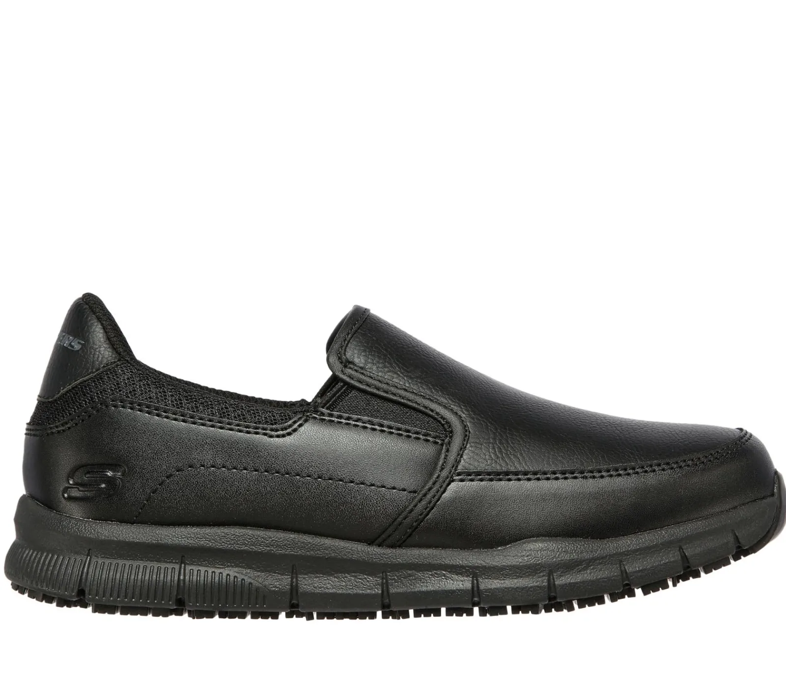 Work & Safety|Calçado Sem Atacadores-SKECHERS Work Relaxed Fit: Nampa - Annod SR PRETO