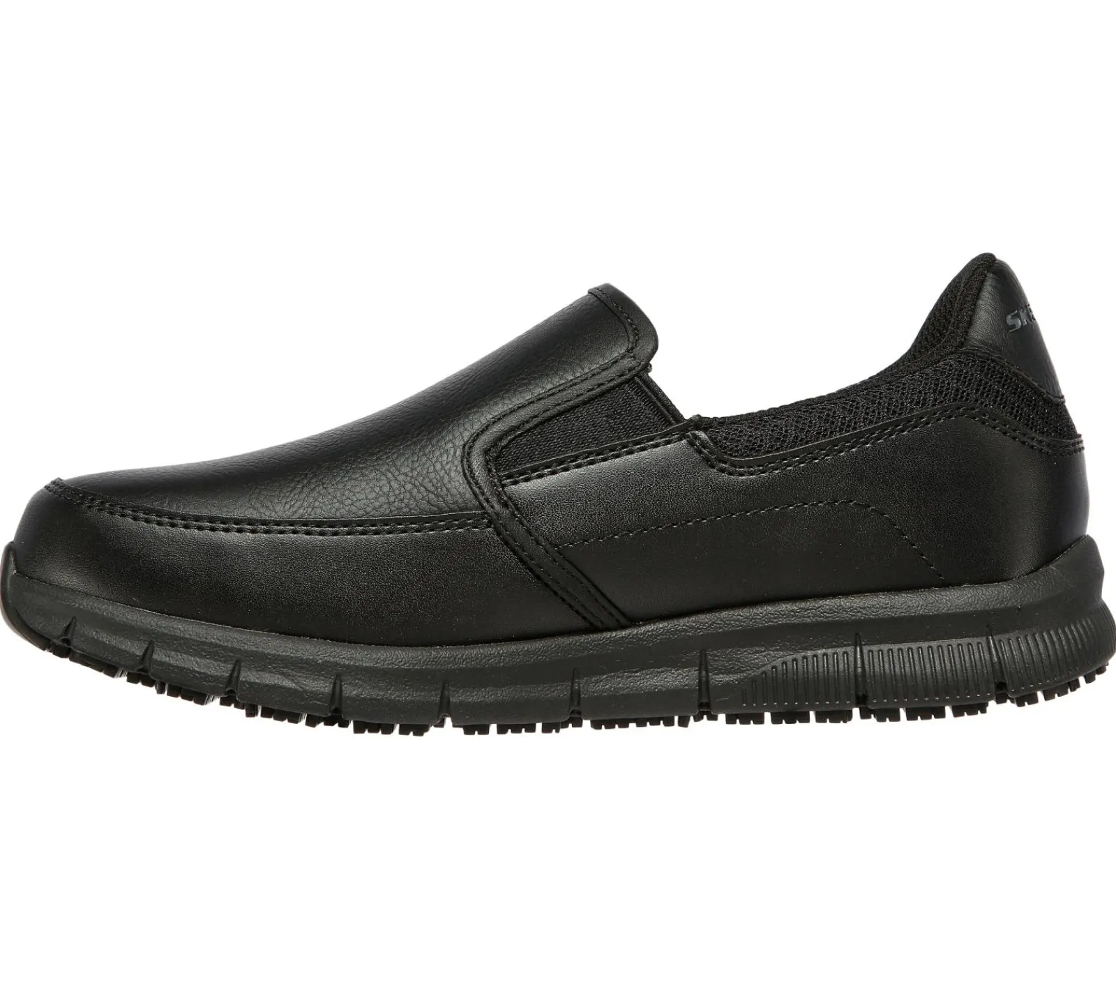 Work & Safety|Calçado Sem Atacadores-SKECHERS Work Relaxed Fit: Nampa - Annod SR PRETO