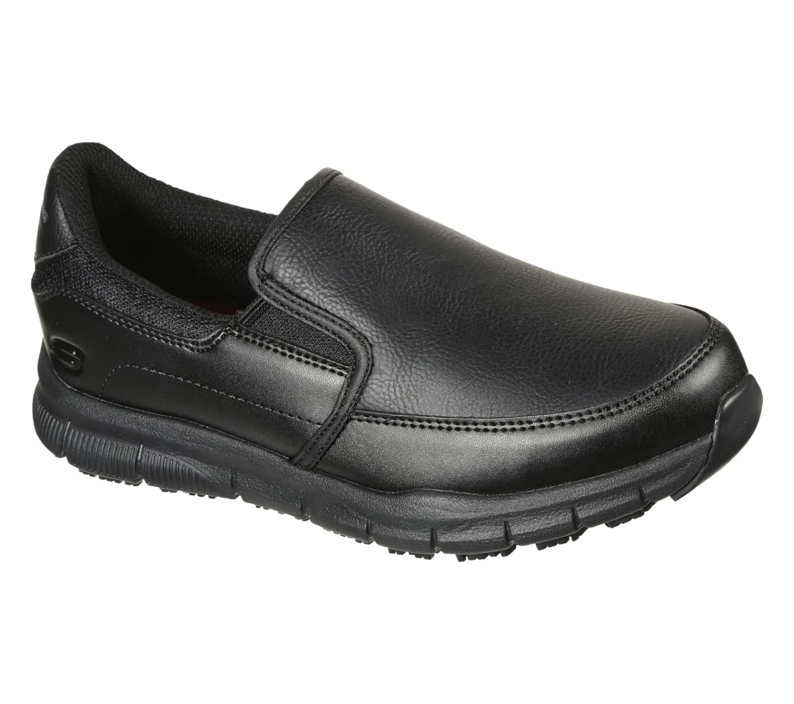 Work & Safety|Calçado Sem Atacadores-SKECHERS Work Relaxed Fit: Nampa - Annod SR PRETO